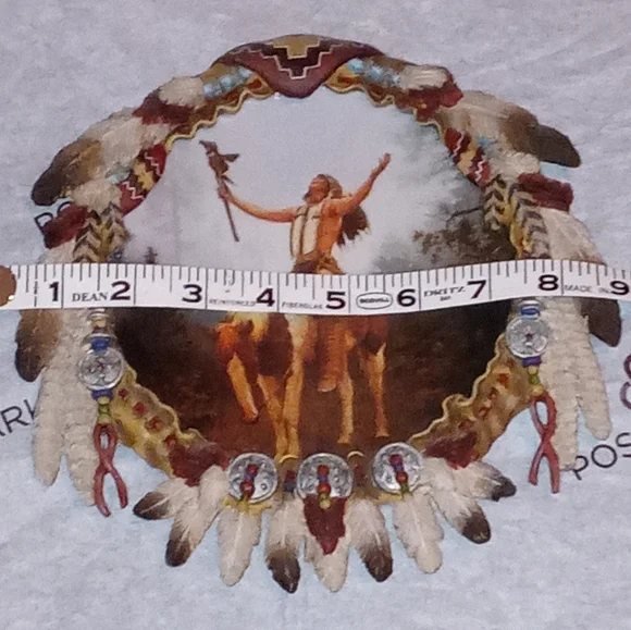 The Mystic Warriors Hamilton Shield Collection Indian on a Horse - Picture 3 of 5